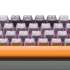 Клавиатура Redragon Fizz Pro,  USB, Bluetooth/Радиоканал, серый оранжевый [72601]